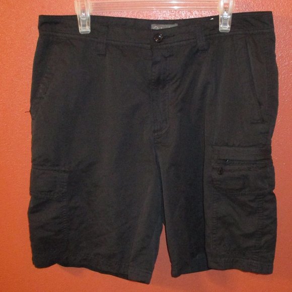 Quiksilver Men Size 34 Black Multiple Pockets Outdoor Travel Vacation Shorts - Picture 4 of 8